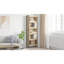 vidaXL Könyvespolc 2 pcs Sonoma 60 x 30 x 189,5 cm Faanyag