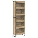 vidaXL Könyvespolc 2 pcs Sonoma 60 x 30 x 189,5 cm Faanyag