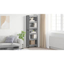 vidaXL Könyvespolc 2 pcs Szürke Sonoma 60 x 30 x 189,5 cm Faanyag