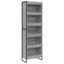 vidaXL Könyvespolc 2 pcs Szürke Sonoma 60 x 30 x 189,5 cm Faanyag