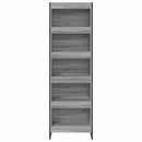 vidaXL Könyvespolc 2 pcs Szürke Sonoma 60 x 30 x 189,5 cm Faanyag