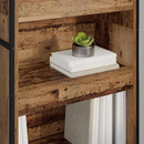 vidaXL Könyvespolc 2 pcs Öreg fa 80 x 30 x 155 cm Faanyag