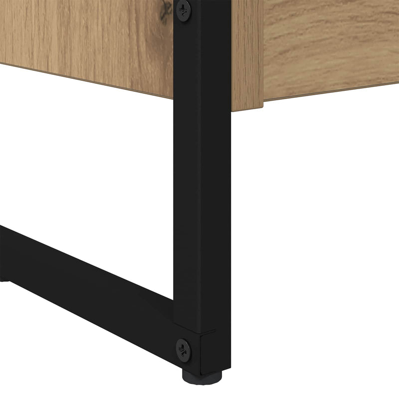 vidaXL Könyvespolc 2 pcs Művészi tölgy 80 x 30 x 155 cm Faanyag