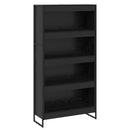 vidaXL Könyvespolc 2 pcs Fekete tölgy 80 x 30 x 155 cm Faanyag