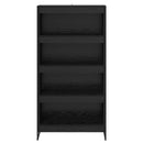 vidaXL Könyvespolc 2 pcs Fekete tölgy 80 x 30 x 155 cm Faanyag