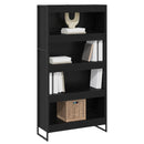 vidaXL Könyvespolc 2 pcs Fekete tölgy 80 x 30 x 155 cm Faanyag