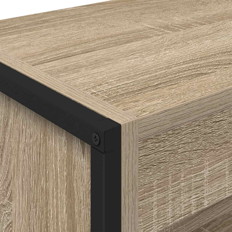 vidaXL Könyvespolc 2 pcs Sonoma 80 x 30 x 155 cm Faanyag