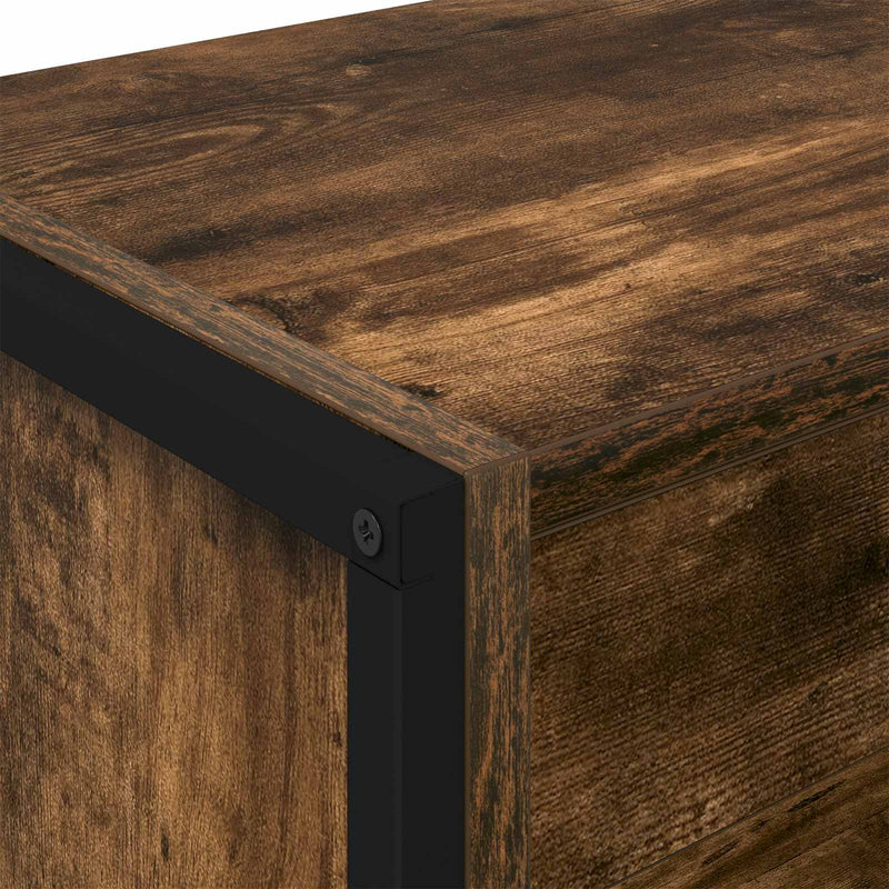 vidaXL Könyvespolc 2 pcs Füstös tölgy 80 x 30 x 155 cm Faanyag