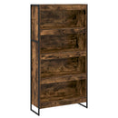 vidaXL Könyvespolc 2 pcs Füstös tölgy 80 x 30 x 155 cm Faanyag