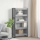 vidaXL Könyvespolc 2 pcs Szürke Sonoma 80 x 30 x 155 cm Faanyag