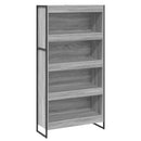 vidaXL Könyvespolc 2 pcs Szürke Sonoma 80 x 30 x 155 cm Faanyag