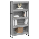 vidaXL Könyvespolc 2 pcs Szürke Sonoma 80 x 30 x 155 cm Faanyag