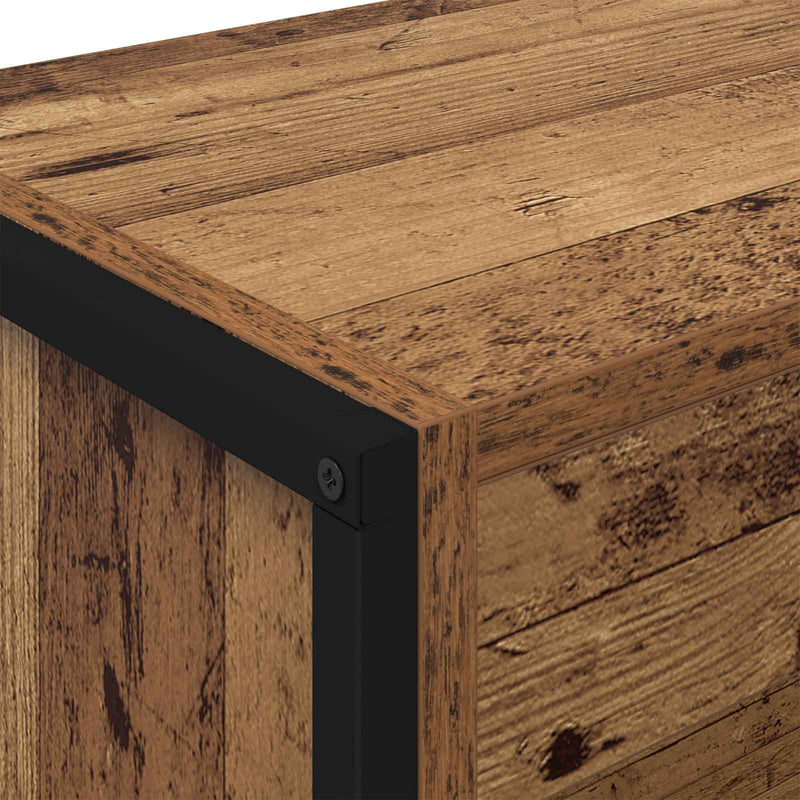 vidaXL Könyvespolc 2 pcs Öreg fa 80 x 30 x 155 cm Faanyag