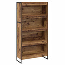 vidaXL Könyvespolc 2 pcs Öreg fa 80 x 30 x 155 cm Faanyag