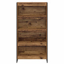 vidaXL Könyvespolc 2 pcs Öreg fa 80 x 30 x 155 cm Faanyag