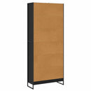 vidaXL Könyvespolc 2 pcs Fekete tölgy 80 x 30 x 189,5 cm Faanyag