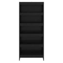 vidaXL Könyvespolc 2 pcs Fekete tölgy 80 x 30 x 189,5 cm Faanyag