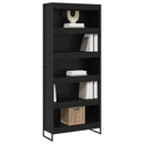 vidaXL Könyvespolc 2 pcs Fekete tölgy 80 x 30 x 189,5 cm Faanyag