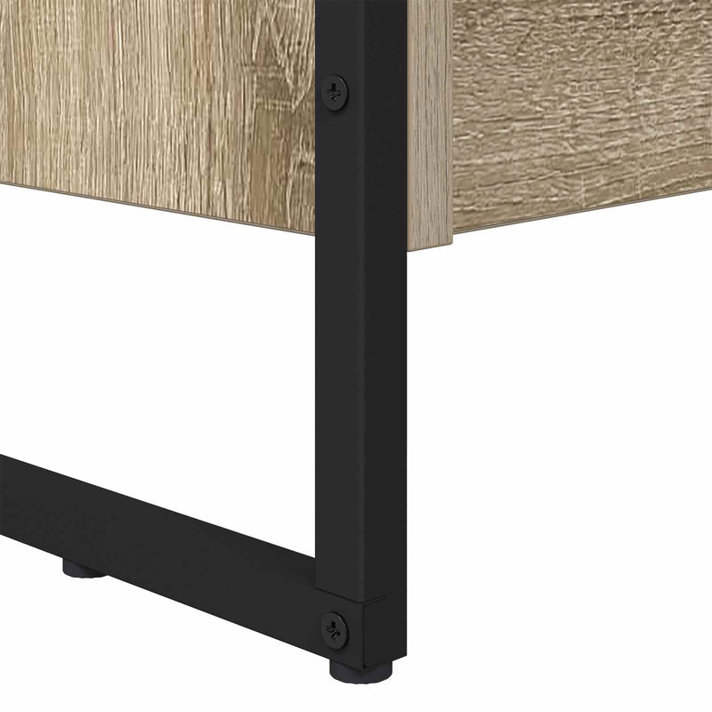 vidaXL Könyvespolc 2 pcs Sonoma 80 x 30 x 155 cm Faanyag