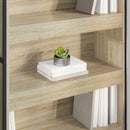 vidaXL Könyvespolc 2 pcs Sonoma 80 x 30 x 155 cm Faanyag