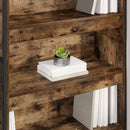 vidaXL Könyvespolc 2 pcs Füstös tölgy 80 x 30 x 189,5 cm Faanyag