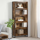 vidaXL Könyvespolc 2 pcs Füstös tölgy 80 x 30 x 189,5 cm Faanyag