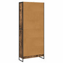 vidaXL Könyvespolc 2 pcs Füstös tölgy 80 x 30 x 189,5 cm Faanyag