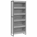 vidaXL Könyvespolc 2 pcs Szürke Sonoma 80 x 30 x 189,5 cm Faanyag