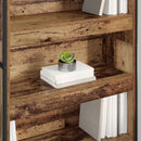 vidaXL Könyvespolc 2 pcs Öreg fa 80 x 30 x 155 cm Faanyag