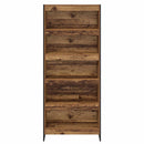 vidaXL Könyvespolc 2 pcs Öreg fa 80 x 30 x 189,5 cm Faanyag