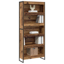 vidaXL Könyvespolc 2 pcs Öreg fa 80 x 30 x 189,5 cm Faanyag