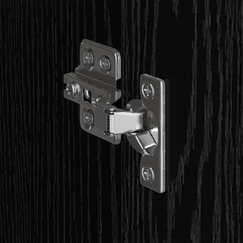 vidaXL Szekrény tárolóval 2 pcs Fekete tölgy 50 x 50 x 200 cm Faanyag