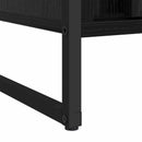 vidaXL Szekrény tárolóval 2 pcs Fekete tölgy 50 x 50 x 200 cm Faanyag