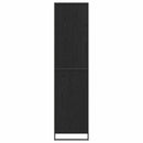 vidaXL Szekrény tárolóval 2 pcs Fekete tölgy 50 x 50 x 200 cm Faanyag