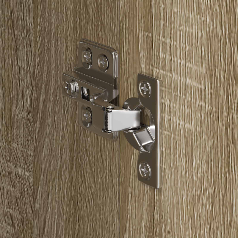 vidaXL Szekrény tárolóval 2 pcs Sonoma 50 x 50 x 200 cm Faanyag