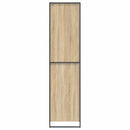 vidaXL Szekrény tárolóval 2 pcs Sonoma 50 x 50 x 200 cm Faanyag