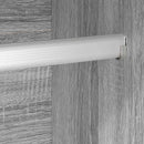 vidaXL Szekrény tárolóval 2 pcs Szürke Sonoma 50 x 50 x 200 cm Faanyag