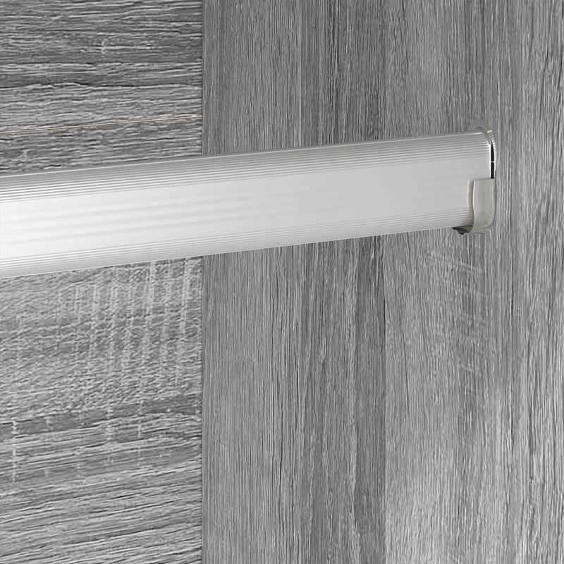 vidaXL Szekrény tárolóval 2 pcs Szürke Sonoma 50 x 50 x 200 cm Faanyag