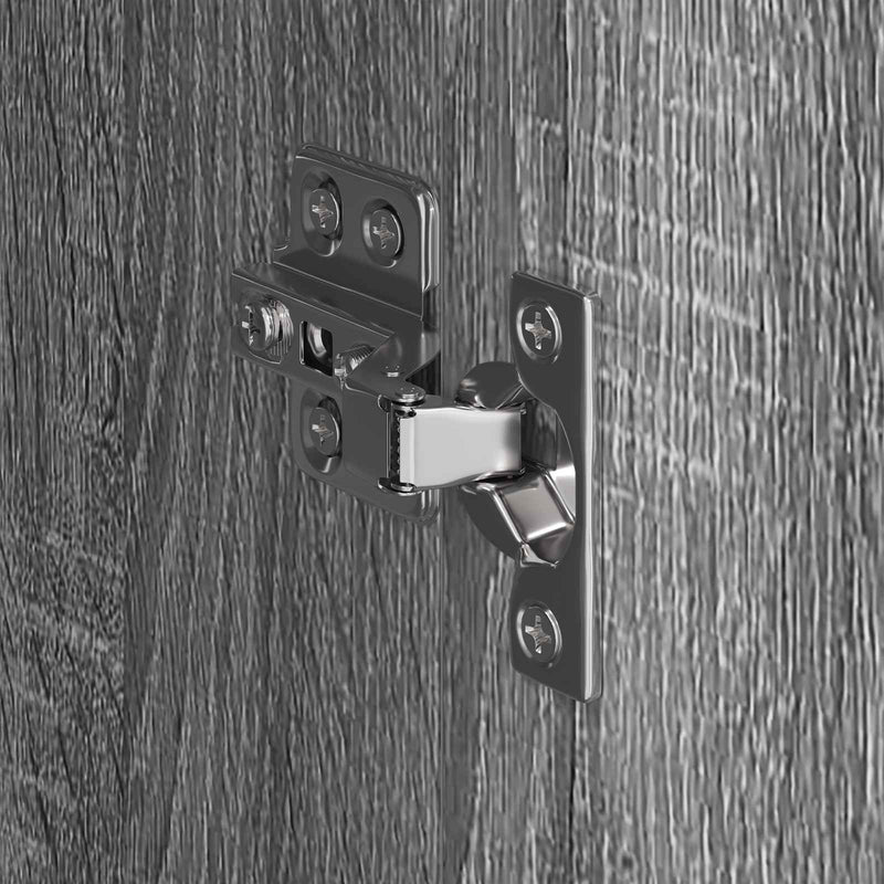 vidaXL Szekrény tárolóval 2 pcs Szürke Sonoma 50 x 50 x 200 cm Faanyag