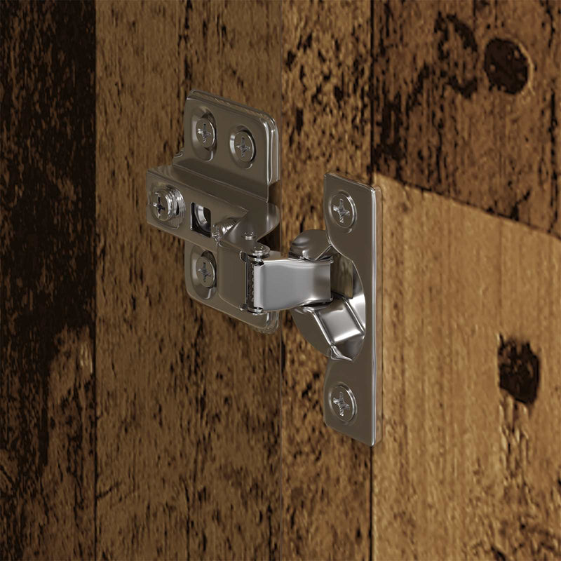 vidaXL Szekrény tárolóval 2 pcs Öreg fa 50 x 50 x 200 cm Faanyag