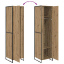 vidaXL Szekrény tárolóval 2 pcs Művészi tölgy 50 x 50 x 200 cm Faanyag