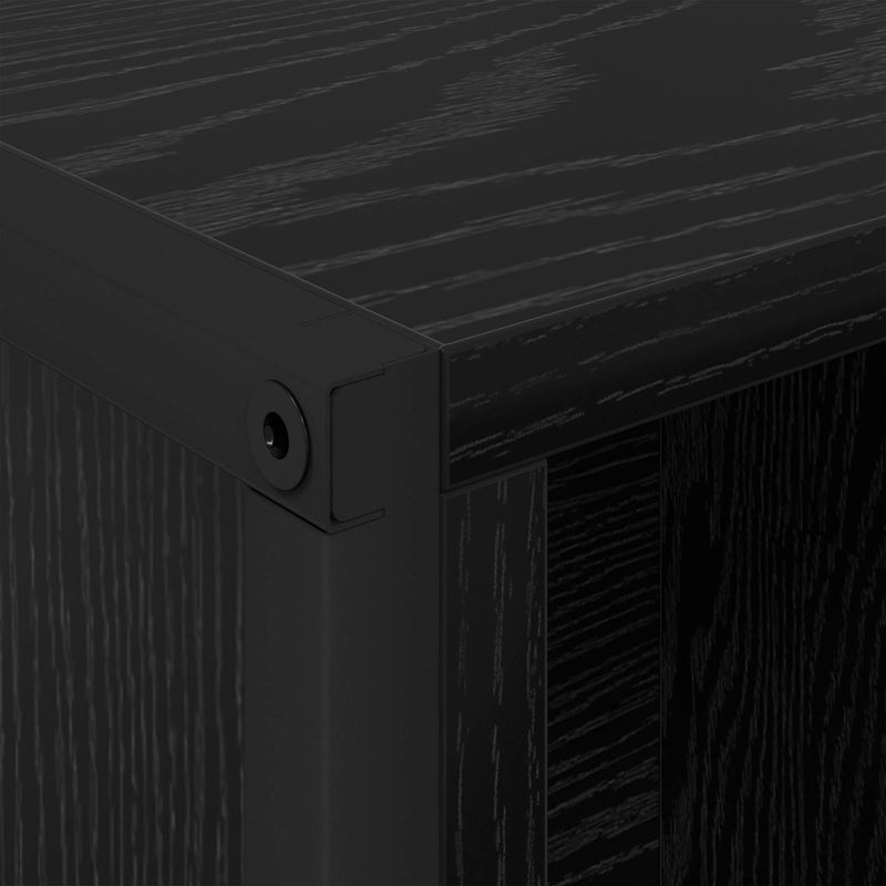 vidaXL Könyvespolc 2 pcs Fekete tölgy 99,5 x 30 x 108,5 cm Faanyag