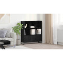 vidaXL Könyvespolc 2 pcs Fekete tölgy 99,5 x 30 x 108 cm Faanyag