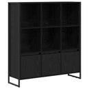 vidaXL Könyvespolc 2 pcs Fekete tölgy 99,5 x 30 x 108 cm Faanyag
