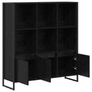 vidaXL Könyvespolc 2 pcs Fekete tölgy 99,5 x 30 x 108 cm Faanyag