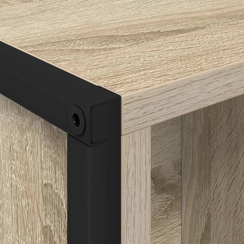 vidaXL Könyvespolc 2 pcs Sonoma 99,5 x 30 x 108,5 cm Faanyag