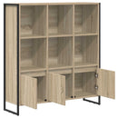 vidaXL Könyvespolc 2 pcs Sonoma 99,5 x 30 x 108 cm Faanyag