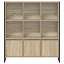 vidaXL Könyvespolc 2 pcs Sonoma 99,5 x 30 x 108 cm Faanyag