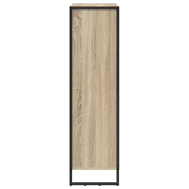 vidaXL Könyvespolc 2 pcs Sonoma 99,5 x 30 x 108,5 cm Faanyag