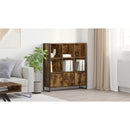 vidaXL Könyvespolc 2 pcs Füstös tölgy 99,5 x 30 x 108 cm Faanyag